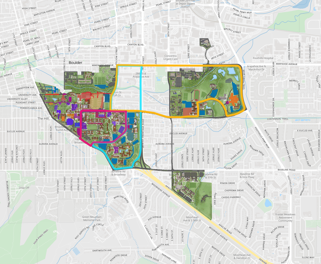 Special Map Available For Commencement Week Buff Bulletin Board 4572